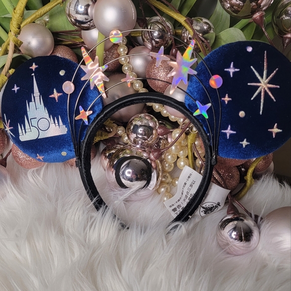 Walt Disney World 50th Anniversary Celebration Box MICKEY EARS HEADBAND - Picture 2 of 7